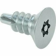 BSC PREFERRED Tamper-Resistant Flat Head Drilling Screws for Metal Zinc-Plated Steel Number 10 Size 1/2 L, 50PK 94625A121